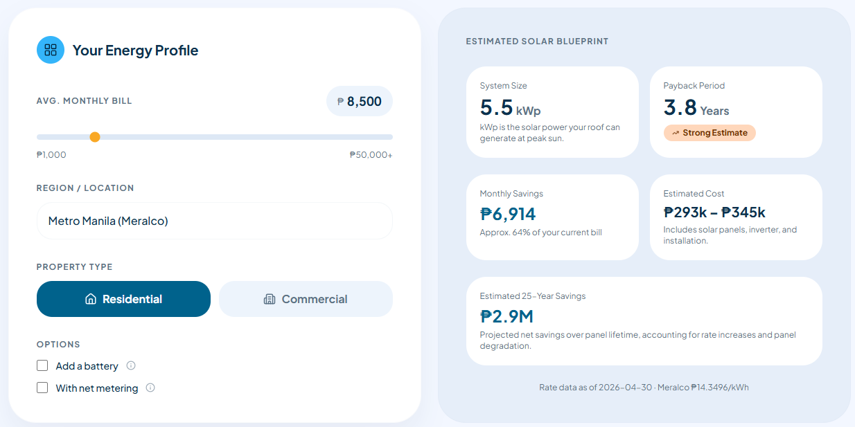 Solar ROI Calculator